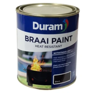 Duram Braai Paint Heat Resistant | Black, 1L