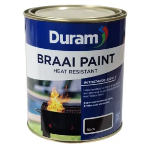 Duram Braai Paint Heat Resistant | Black, 500ml