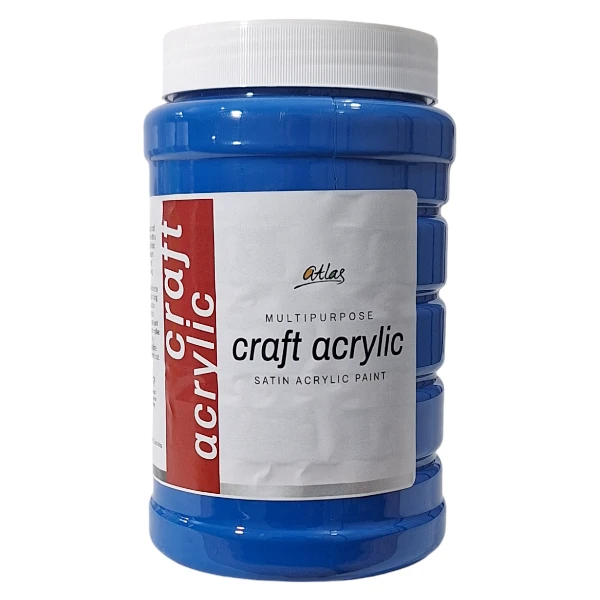 Atlas Multipurpose Craft Acrylic | Blue, 1L