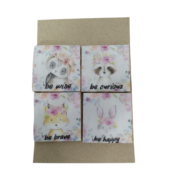 Decor Tiles Be Wise, Be Curious, Be Brave 50mmx50mm