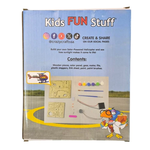 Crazy Crafts Science Range Kit | Solar Helicopter, 9pc - Image 2