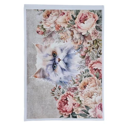 Creative Talents Deco Print Paper | White Cat, A4